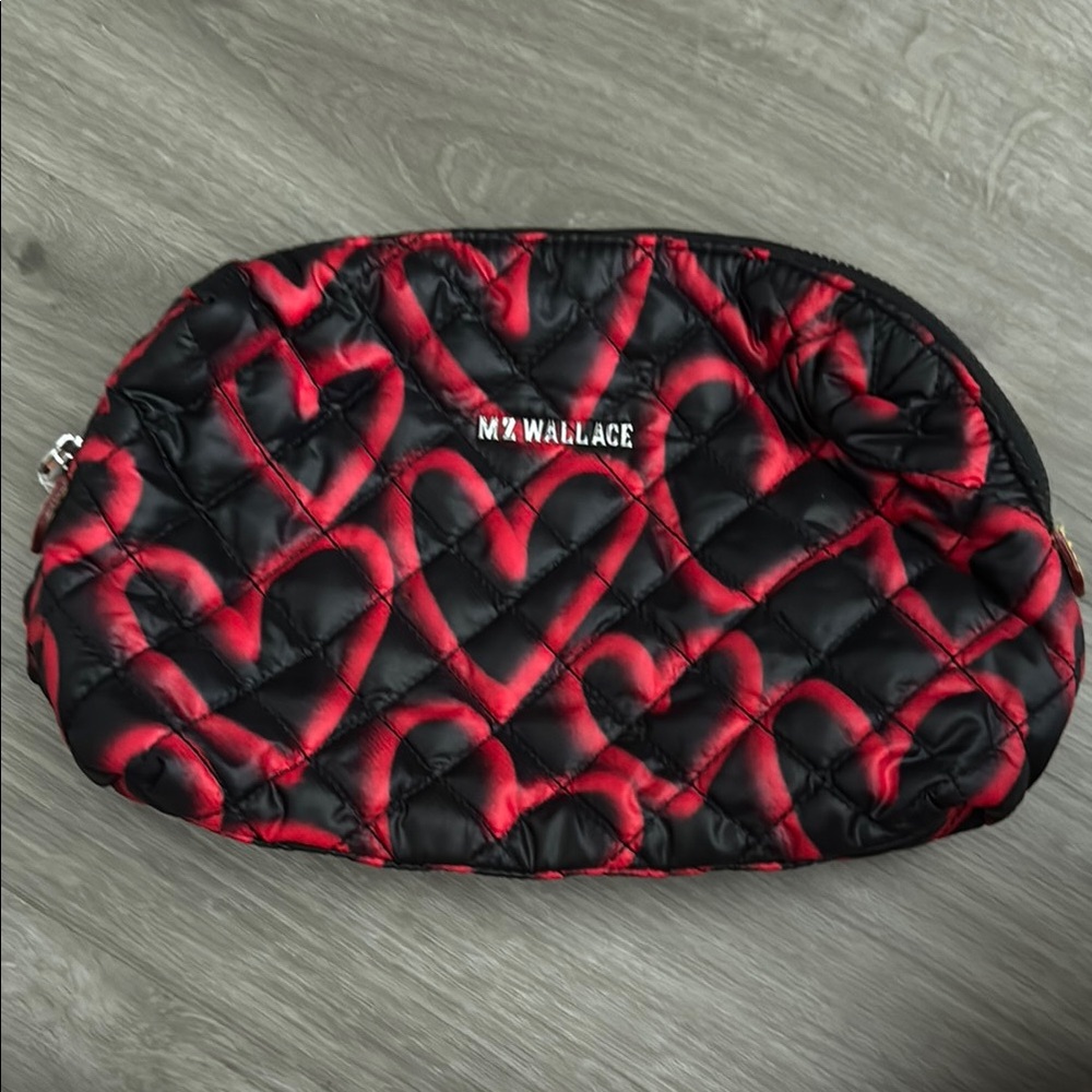 MZ Wallace Quilted Heart Pouch NWOT